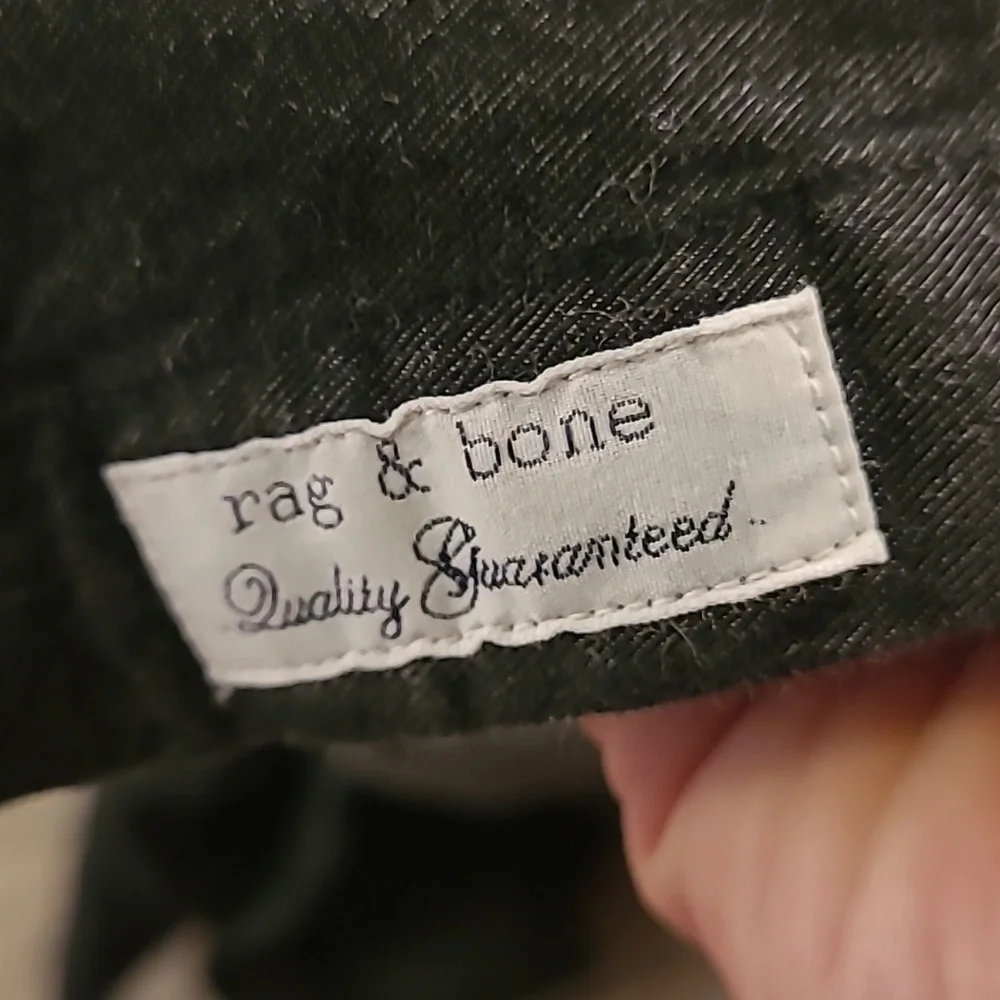 RAG & BONE Dark Grey Denim Cotton Blend Fit 2 Sz S Long Sleeve Button Down Shirt - Picture 7 of 10